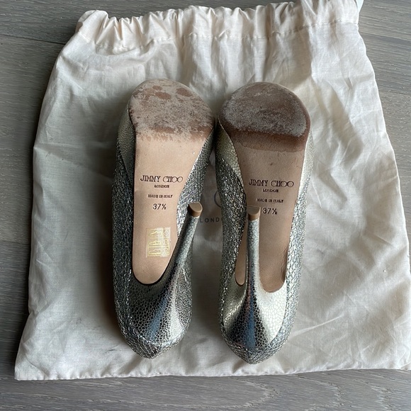Jimmy Choo Dahlia Platform Pumps 37 1/2 - Picture 3 of 7